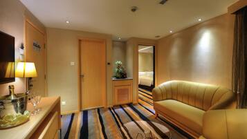 Minibar, in-room safe, desk, blackout curtains