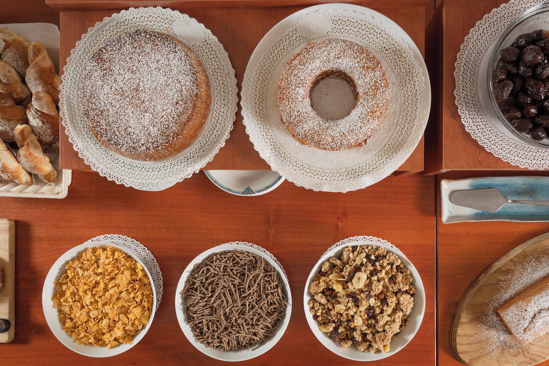 Tägliches Frühstücksbuffet gegen Gebühr
