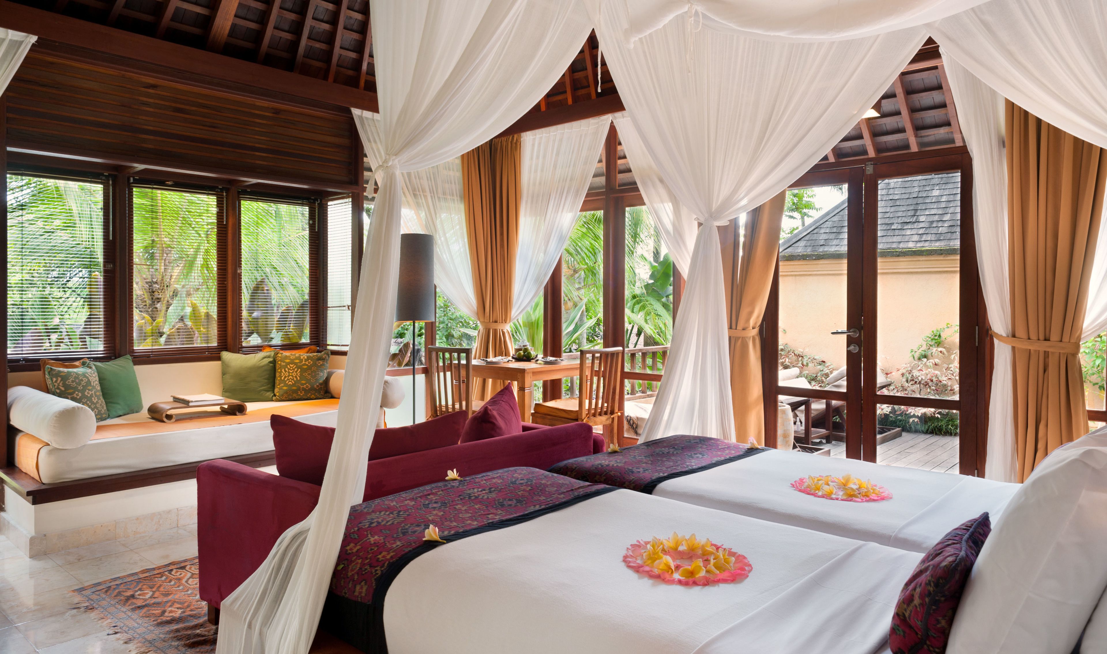 villa, 1 bedroom, private pool, valley view | in-room safe, desk, iron/ironing board, free cots/infant beds