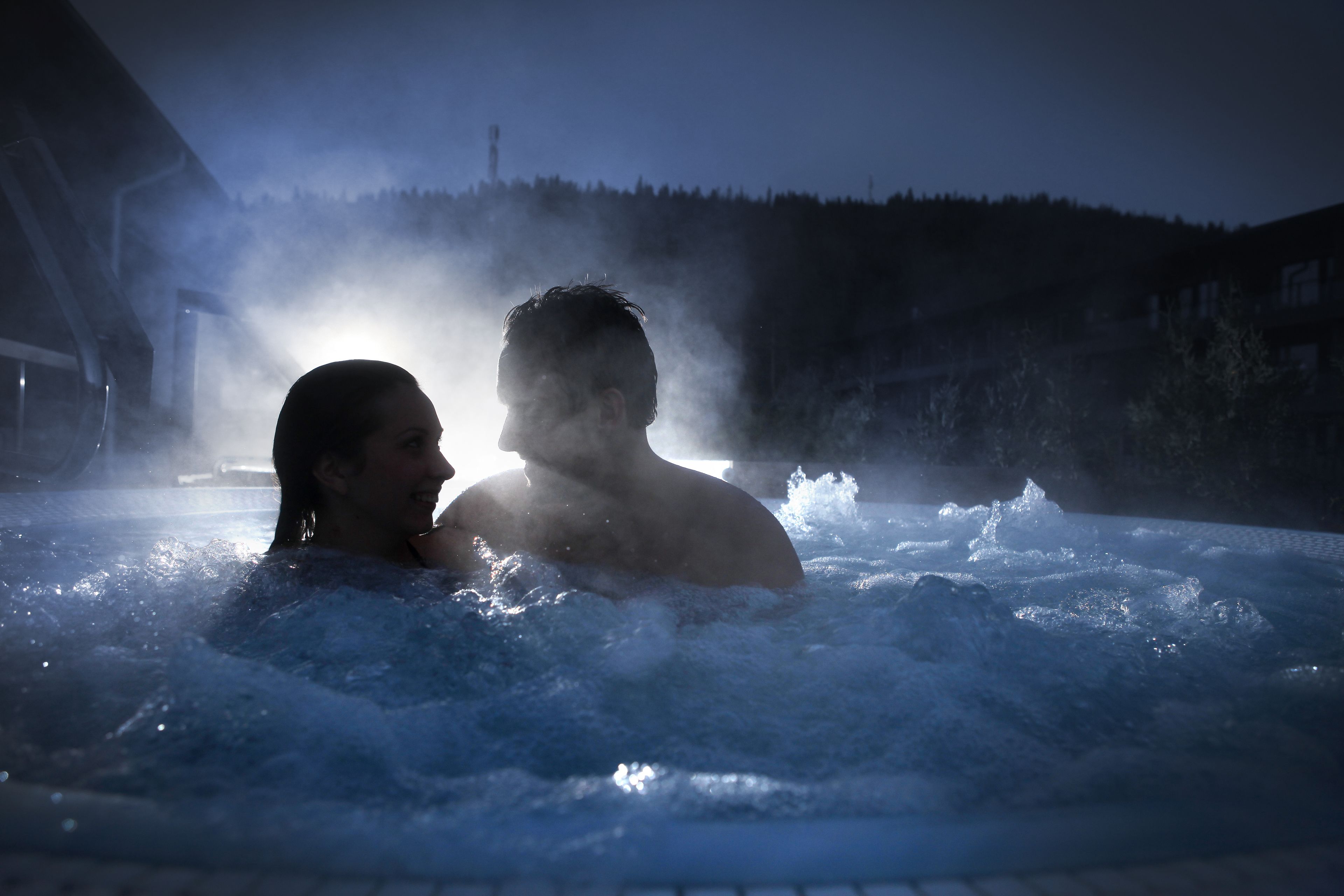 14 indoor pools, 3 outdoor pools