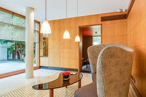 Sitteområde i lobbyen