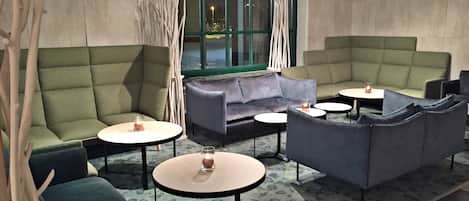 Sittområde i lobbyn