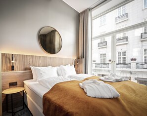 Standard Twin Room | Pillow-top beds, in-room safe, desk, blackout curtains