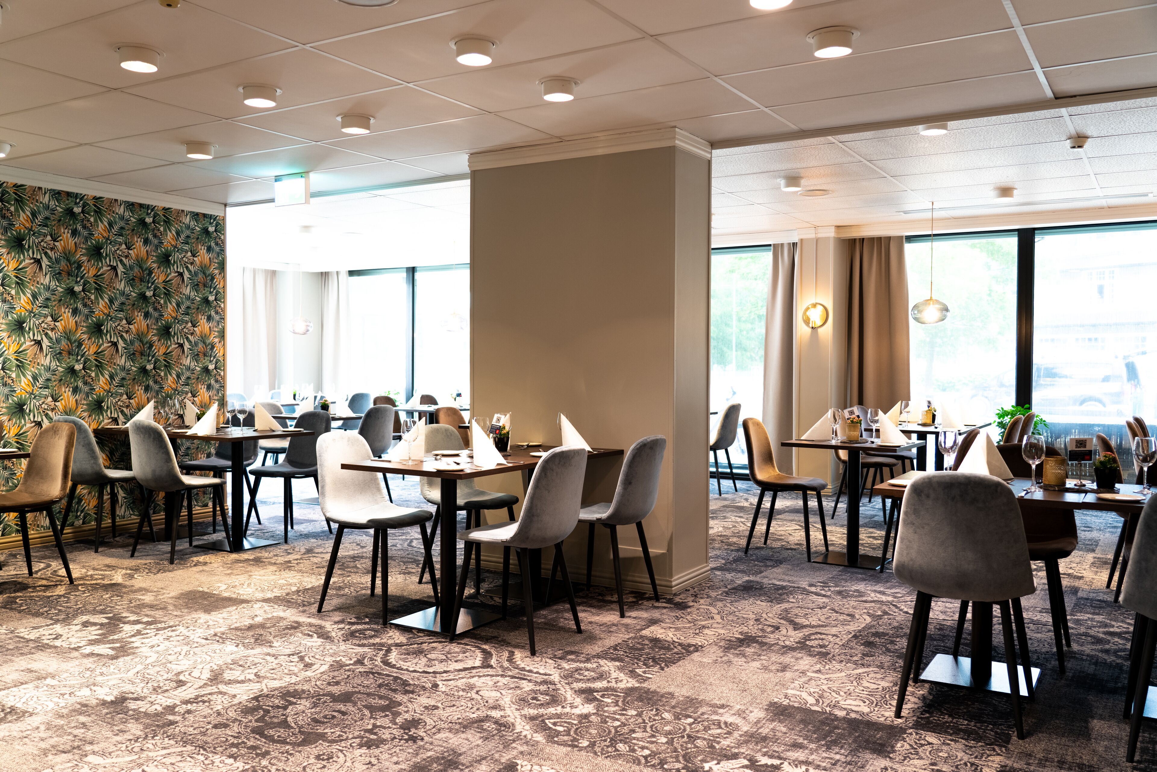 breakfast and dinner served, local cuisine