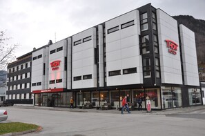 Overnatningsstedets facade