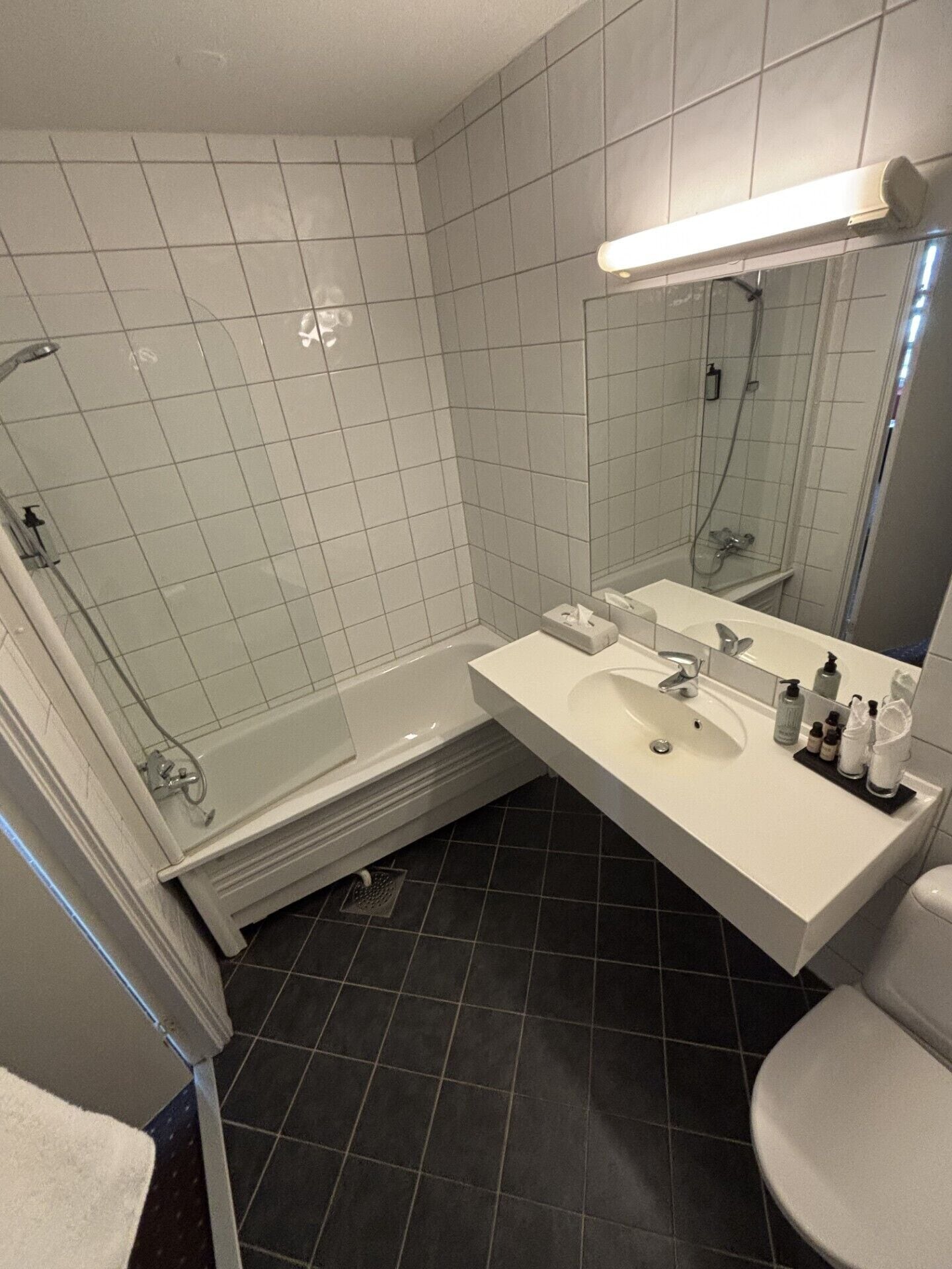 business room, non smoking | bathroom | shower, hair dryer, heated floors, towels