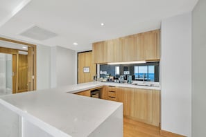 Presidential Suite, 1 King Bed, Non Smoking, Sea View | Private kitchen | Coffee/tea maker, electric kettle, eco-friendly cleaning products