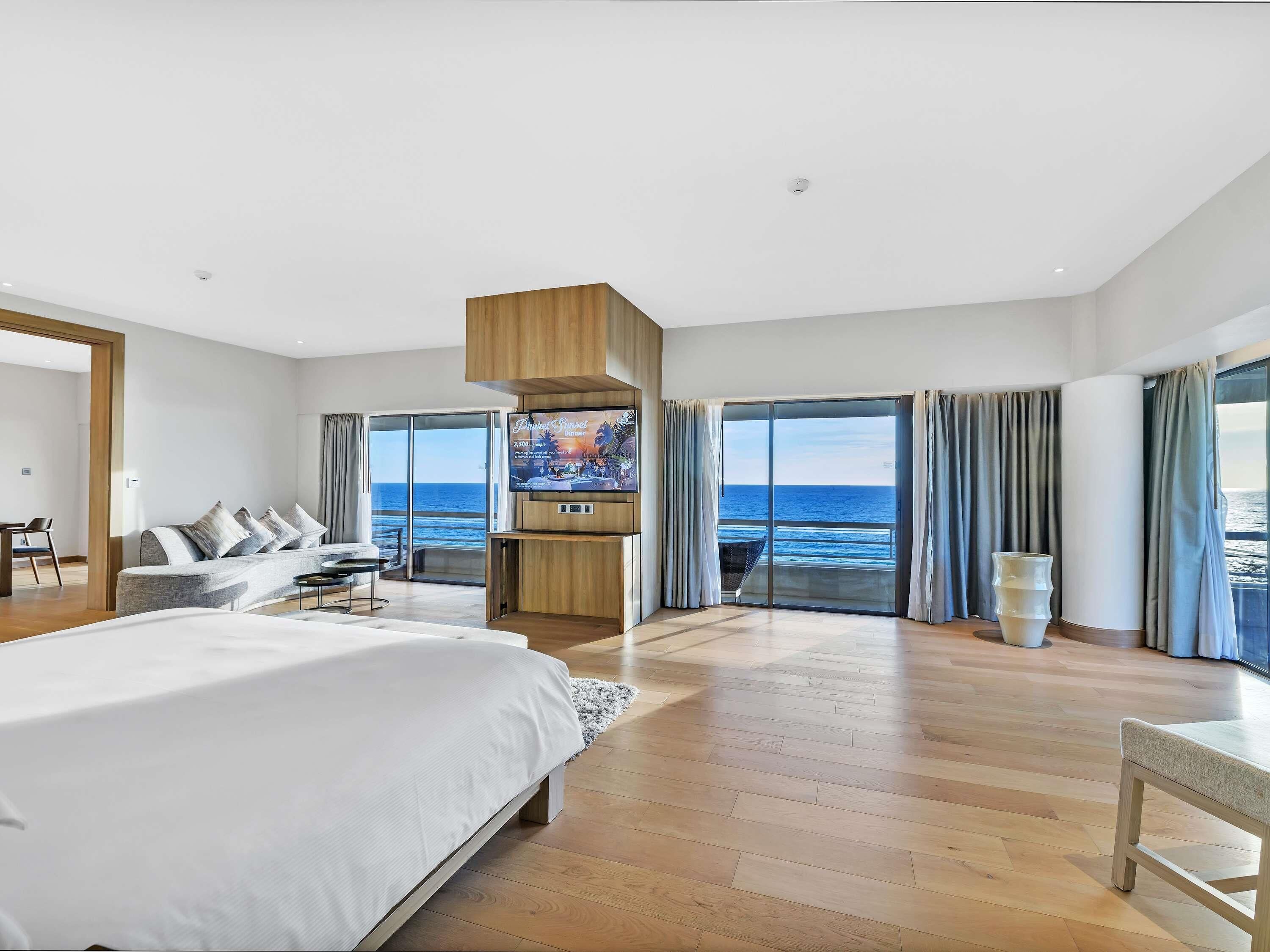 总统套房, 1 张特大床, 无烟房, 海景 | 高档床上用品、迷你吧、客房内保险箱、特色家居