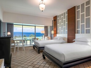 Ropa de cama de alta calidad y minibar 