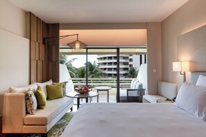 Ropa de cama de alta calidad y minibar 