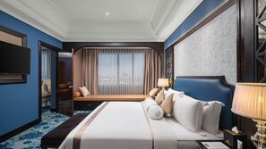 Ropa de cama de alta calidad y minibar