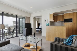 Deluxe Suite, 1 Bedroom (Marina) | Living area | LCD TV
