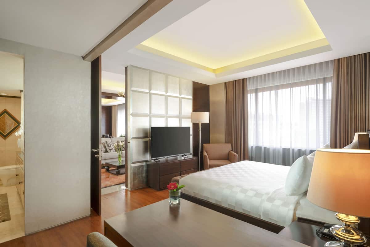 Presidential-Suite | Hochwertige Bettwaren, Minibar, Zimmersafe, Schreibtisch