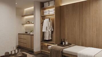 Couples treatment room(s), body treatments, aromatherapy, body scrubs