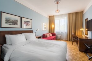 Premium bedding, memory foam beds, minibar, in-room safe
