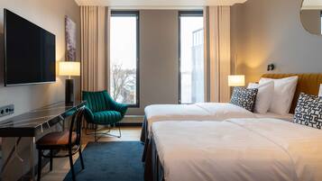 Minibar, in-room safe, desk, blackout curtains