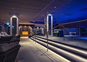 Sauna, bain à remous, hammam