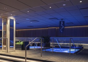 Sauna seca, banheira de hidromassagem, sauna a vapor