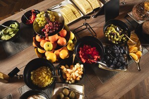 뷔페 아침 식사