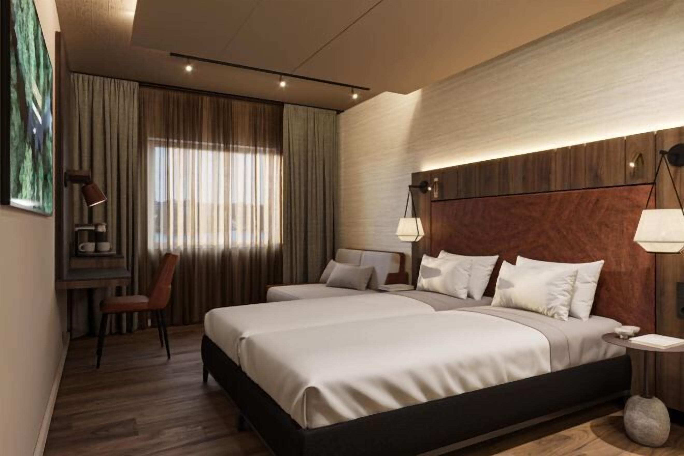 Sengetøy av topp kvalitet, safe på rommet og skrivebord for bærbar PC