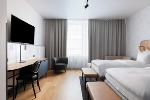 雙床房 (Solo, extra bed possibility) | 1 間臥室、迷你吧、客房內保險箱、遮光布/窗簾