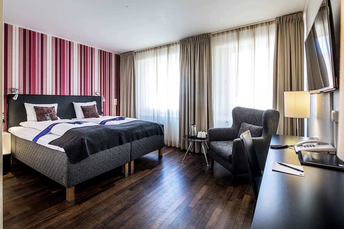 Double Room (First Smart) | In-room safe, desk, laptop workspace, blackout drapes