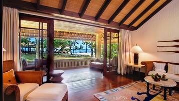 Luksusrom, bassengutsikt (Pavilion) | 1 soverom, sengetøy av topp kvalitet, dundyner og minibar