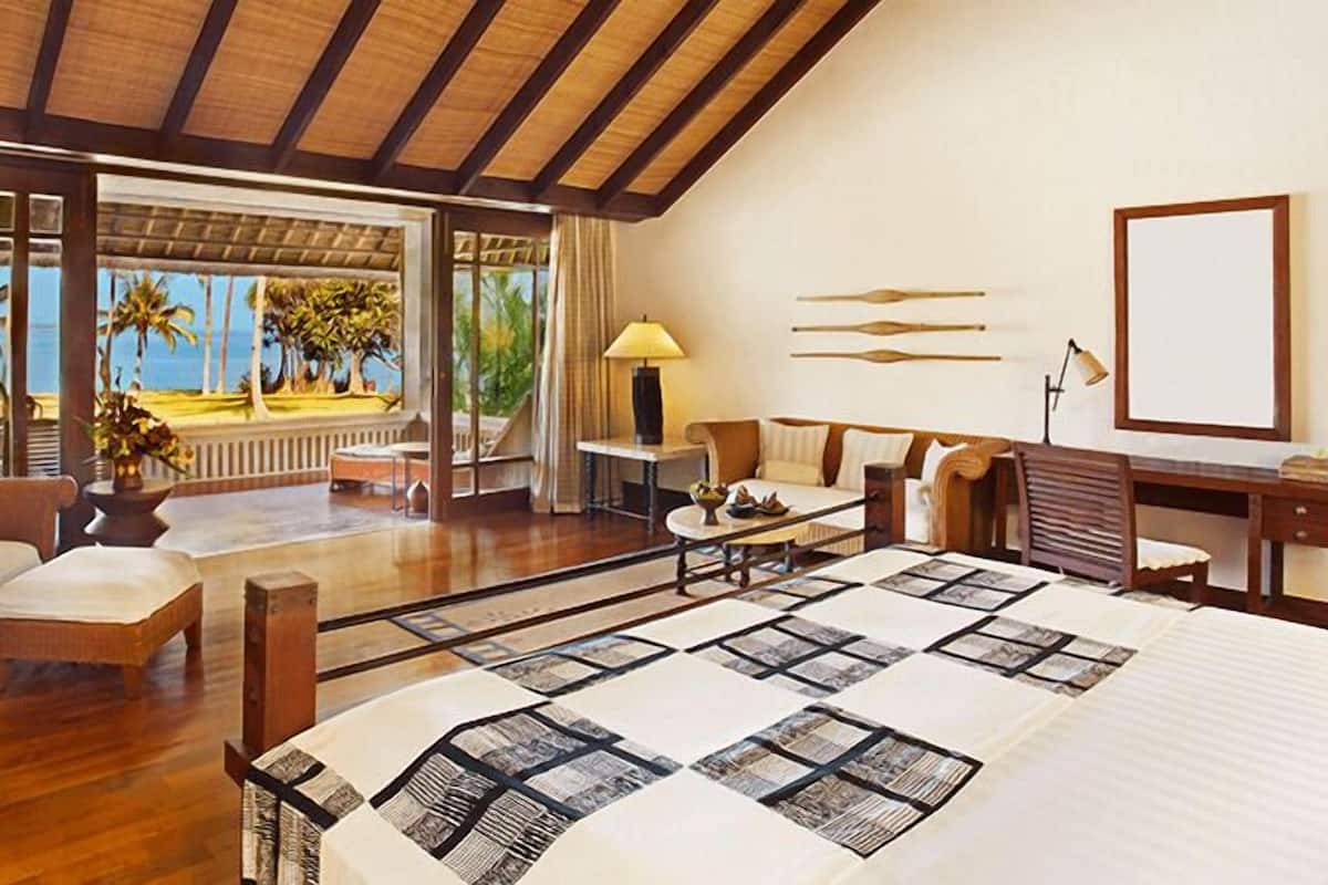 Habitación de lujo, vista al océano (Pavilion) | 1 habitación, ropa de cama de alta calidad, edredón y minibar