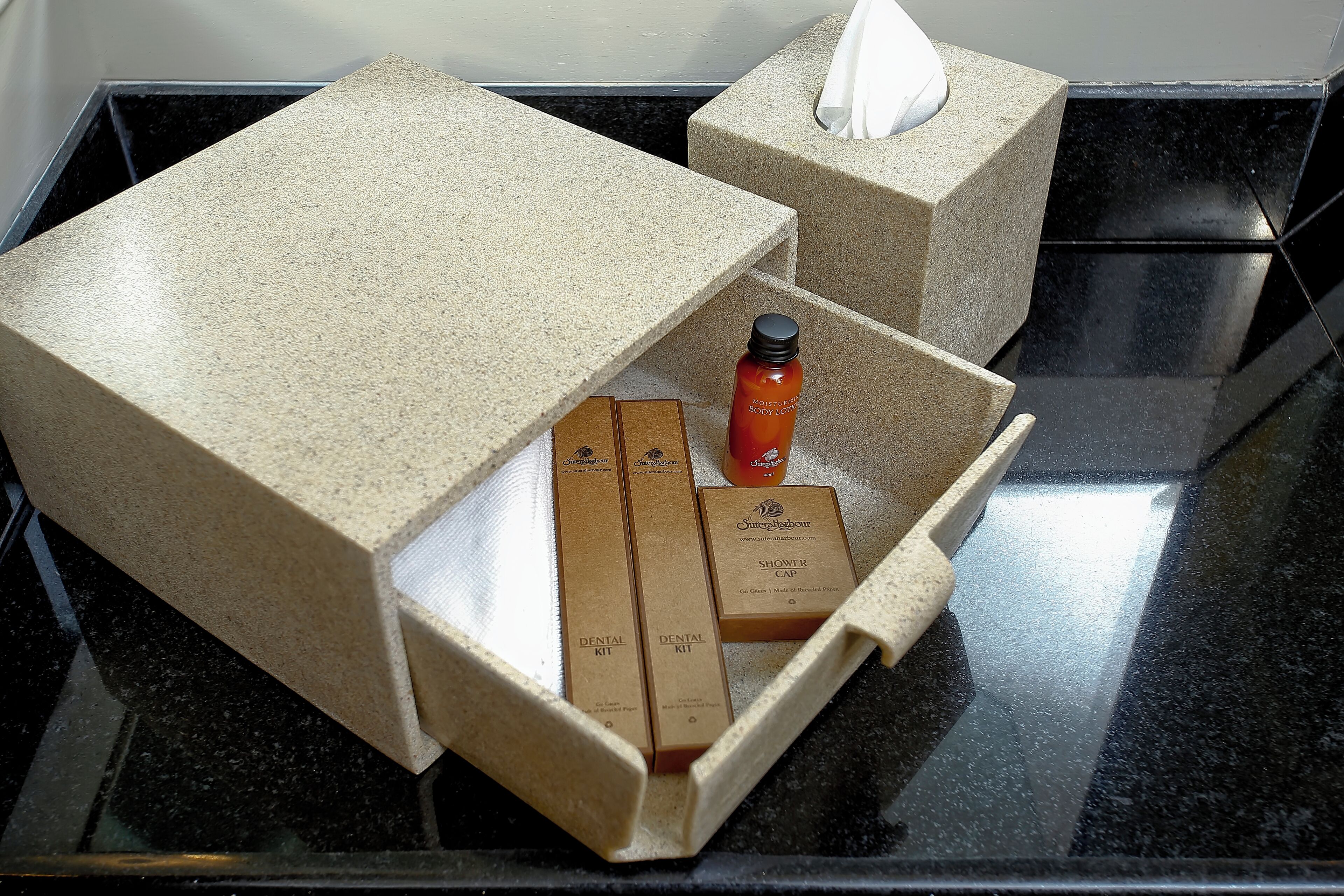 separate bathtub and shower, free toiletries, hair dryer, bathrobes