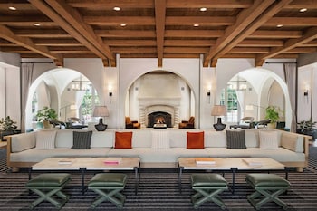 Hotel entrance and lobby at The Ritz-Carlton Bacara, Santa Barbara