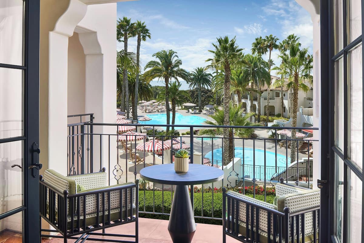 Room, 2 Queen Beds, Pool View | Frette Italian sheets, premium bedding, down comforters, pillowtop beds