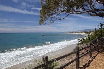 Private beach, beach towels at The Ritz-Carlton Bacara, Santa Barbara