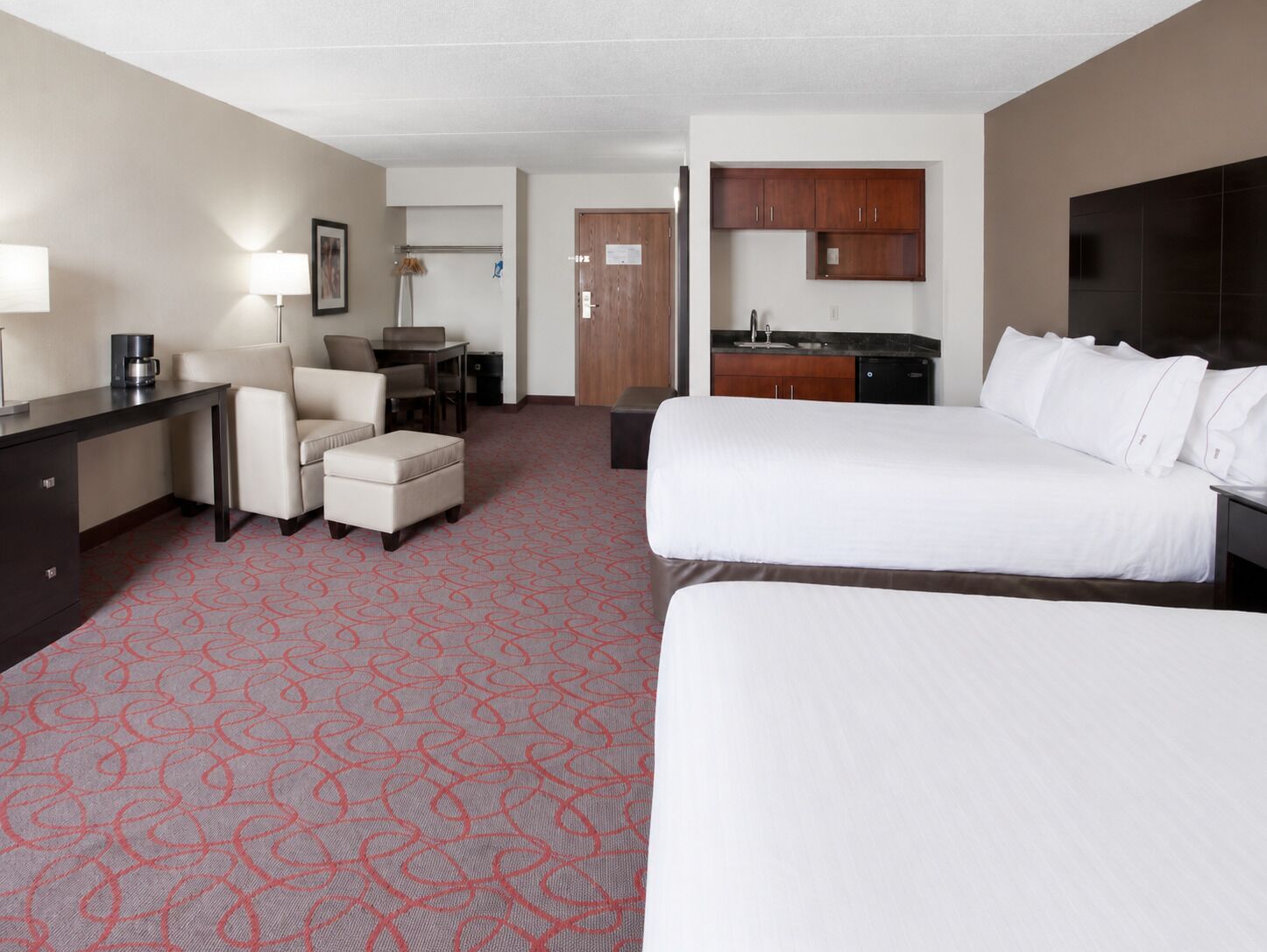 Premium bedding, pillow-top beds, in-room safe, desk