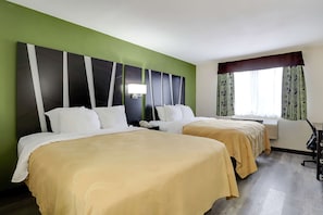 Suite Two Queens Non Smoking | In-room safe, desk, iron/ironing board, free cribs/infant beds