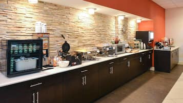 Free daily self-serve breakfast
