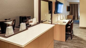 Hypo-allergenic bedding, desk, soundproofing, iron/ironing board