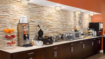 Free daily self-service breakfast