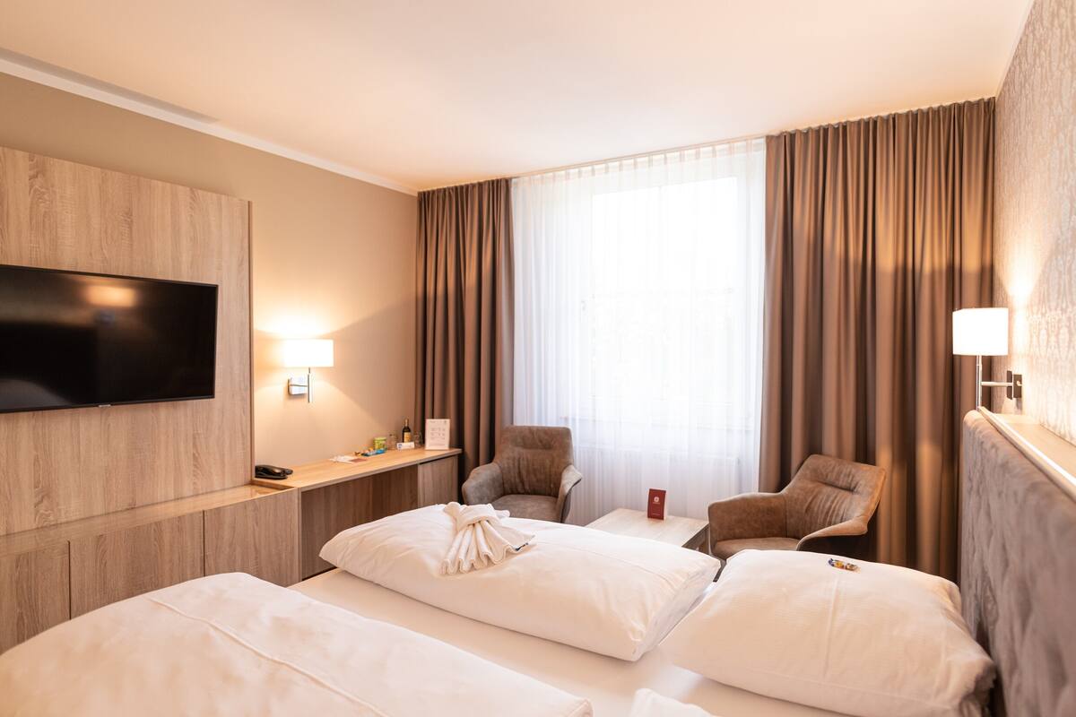 Iron/ironing board (on request), free WiFi, bed sheets