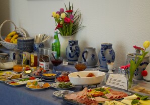 Daily buffet breakfast (EUR 9 per person)