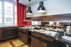 Daily buffet breakfast (EUR 21 per person)