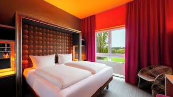 Design-Doppelzimmer, 1 King-Bett | 1 Schlafzimmer, hochwertige Bettwaren, Minibar, Zimmersafe
