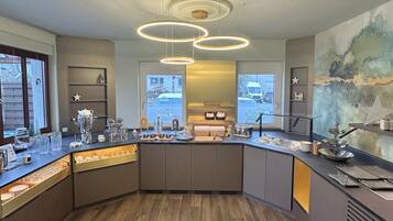 Daily buffet breakfast (EUR 15 per person)