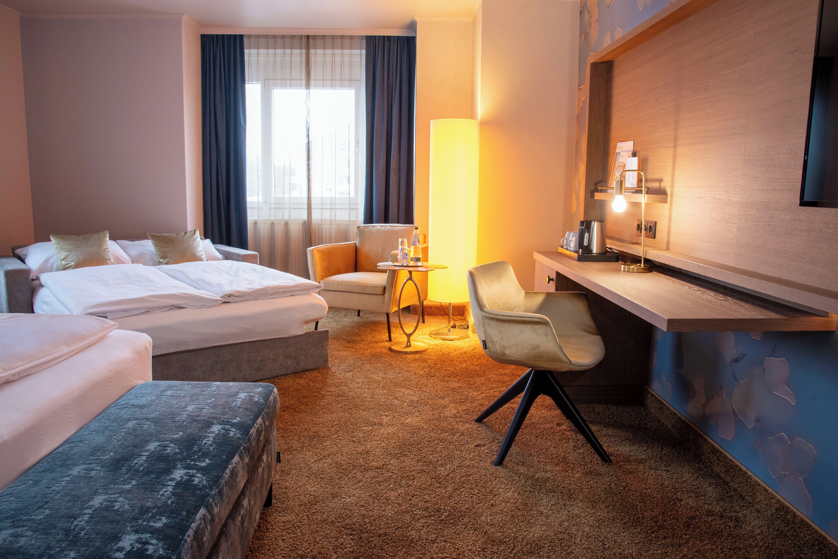 Premium bedding, in-room safe, individually decorated, desk