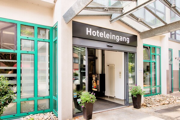Overnatningsstedets indgangsparti