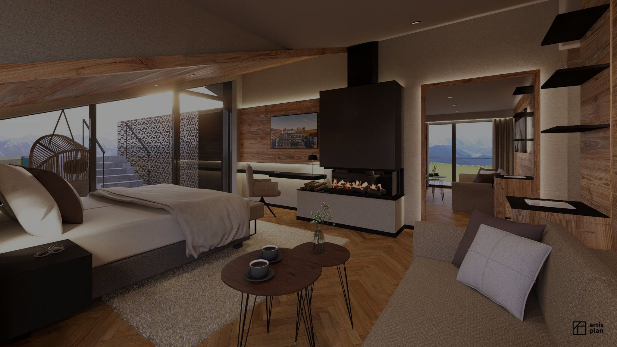 Luxury Studio Suite, Sauna, Lake View