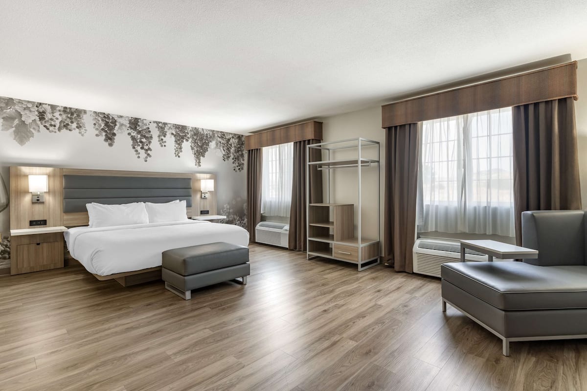 Suite, 1 Katil Raja (King), Non Smoking, Jetted Tub (Oversized Room) | Meja, ruang kerja komputer riba, langsir/tirai gelap terus