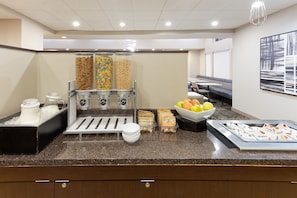 Free daily buffet breakfast