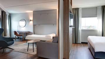 Ropa de cama hipoalergénica y minibar