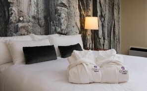 Premium bedding, pillow-top beds, iron/ironing board, free WiFi