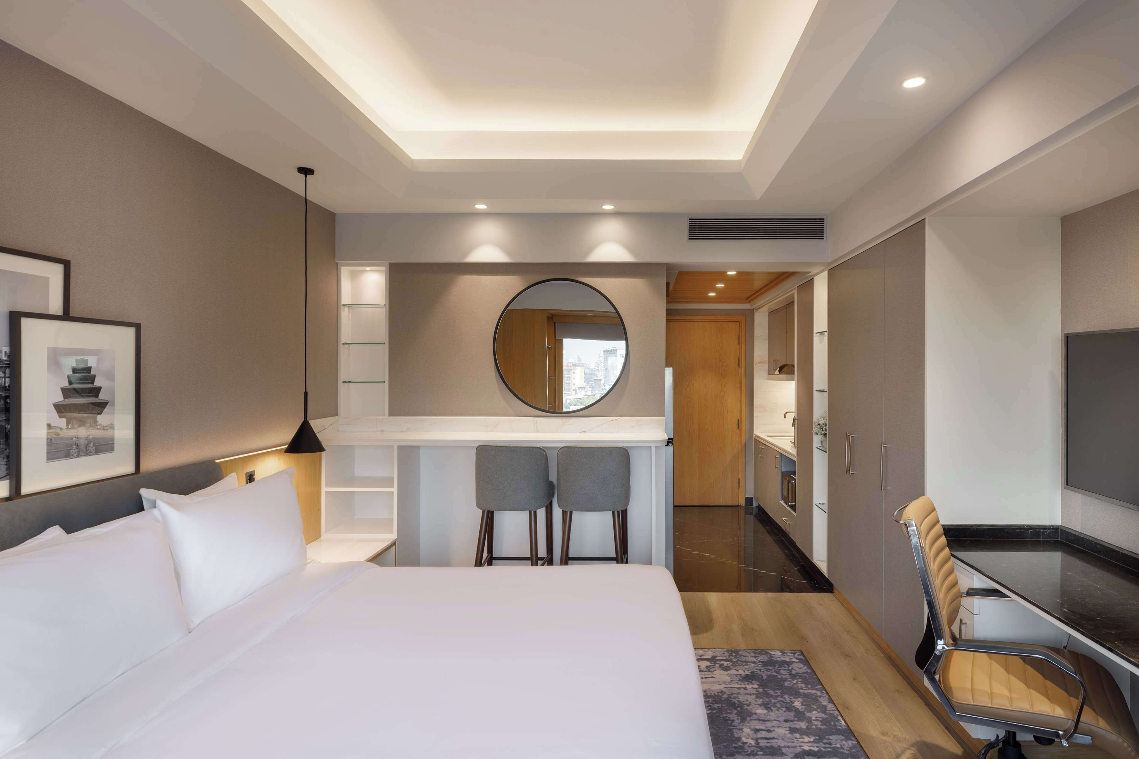 Apartment | Pillowtop-Betten, Minibar, Zimmersafe, Schreibtisch
